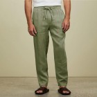 Cotton And Linen Style American Casual Basic Wild Linen Trousers