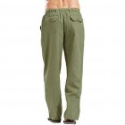 Cotton And Linen Style American Casual Basic Wild Linen Trousers