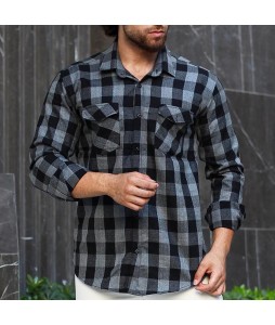 Men's Casual Pid Long Sleeve Shirt