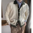 Men's Elegant pel Knitted Cardigan Jacket