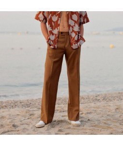 Retro Straight-leg Suit Trousers