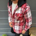 Mens Wool Casual Hoodie Jacket