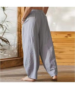 Men's Linen Plus Size Casual Pants