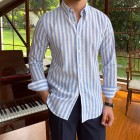 pel Striped Casual Long-sleeved Shirt