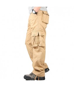 Men's Casual Loose Cotton Cargo Pants