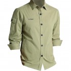 Men's Pocket Cotton Casual Long Sleeve Shirt