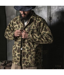 USMC P-42 Reversible Jacket Retro Herringbone Duck Hunter Mi