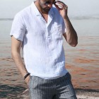 Gentleman Linen Comfortable Short-sleeved Shirt