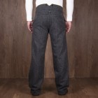 Casual retro solid color trousers