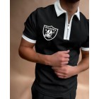 s Vegas Raiders Short Sleeve Polo Shirt