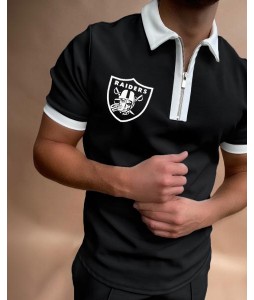 s Vegas Raiders Short Sleeve Polo Shirt