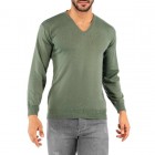 Men's V-Neck Basic Pullover Sweater Bottoming Shirt