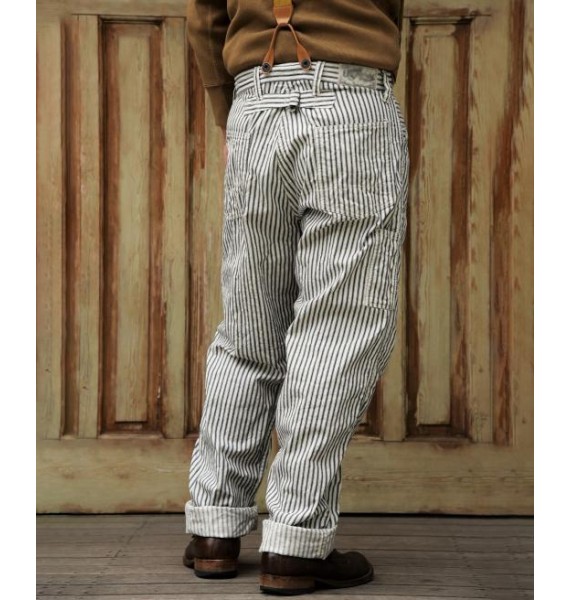 19201930 style striped work pants