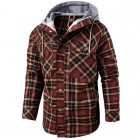 Men's Outdoor Retro Pid Thermal Hooded Jacket