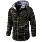 Men's Outdoor Retro Pid Thermal Hooded Jacket