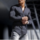 Men's Basic Long Sleeve Top Shirt