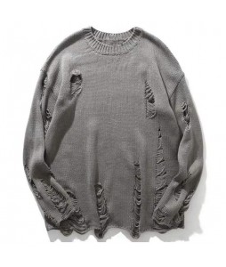 Men's Fashion Hollow Long Sleeve Sweater