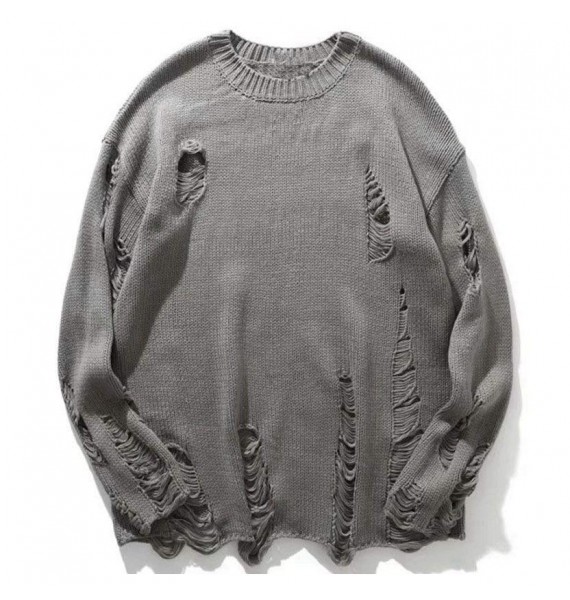 Men's Fashion Hollow Long Sleeve Sweater