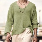 Men's Fashion Casual V-Neck Knit Sweater