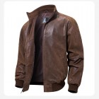 Basic Men's Retro Outdoor American Cold-proof Motorcycle Leather Jacket