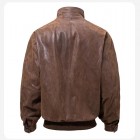 Basic Men's Retro Outdoor American Cold-proof Motorcycle Leather Jacket