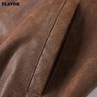 Basic Men's Retro Outdoor American Cold-proof Motorcycle Leather Jacket