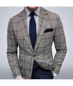 Men's Gentleman Casual Party Dinner Suit Jacket