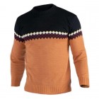 Men's Contrast  Pullover Bottoming Sweater