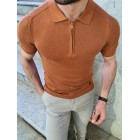 Casual Retro Solid Color Mens Polo Shirt