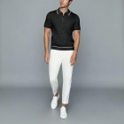 Mens Fashion Solid Color Polo Shirt