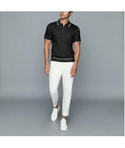 Mens Fashion Solid Color Polo Shirt