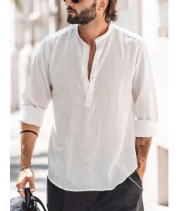 Fashion men's casual stand colr shirt