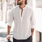 Fashion men's casual stand colr shirt