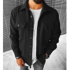 Fashion street solid color pocket look jacket