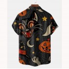 Men's Halloween Beach Short Sleeve Shirt