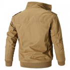 Men's pel Button Zip Casual Jacket