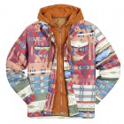 Men's Outdoor  Pid Print Long Sleeve Hooded Jacket Coat