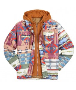 Men's Outdoor  Pid Print Long Sleeve Hooded Jacket Coat