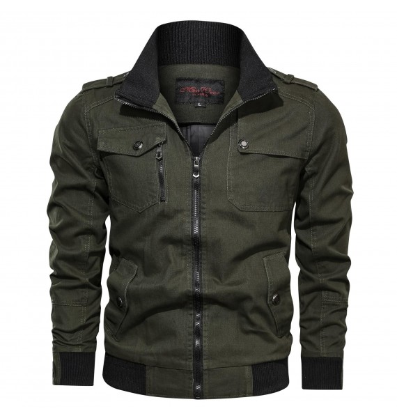 Men's Outdoor Zip Pocket Tactical Jacket