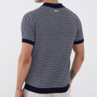 Small pid texture polo shirt