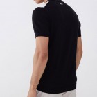 Pomegranate Color-block Knitted Polo Shirt