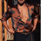 Fashion Silk Fabric Printed Shirt