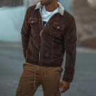 Autumn And Winter Retro Plus Velvet Corduroy Casual Men's Jacket