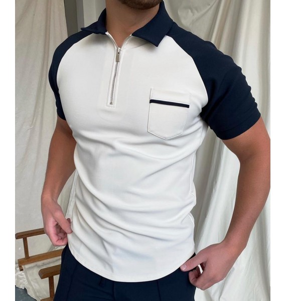 Colorblock pel Polo Shirt