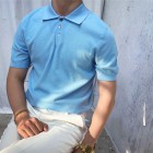 Gentleman Comfortable Pin Casual Polo Shirt