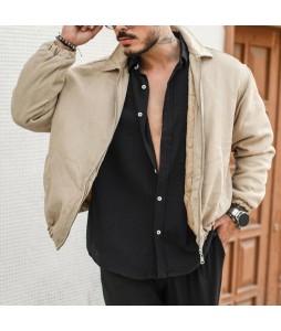 Men's Casual Pin Corduroy Thick Jacket