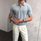 Gentleman Summer Pin Knitted Polo Shirt