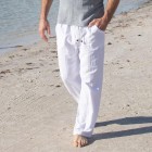 Home Beach Holiday Linen Pants