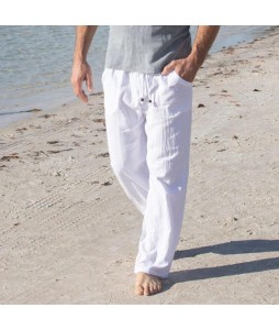 Home Beach Holiday Linen Pants