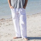 Home Beach Holiday Linen Pants